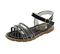 Girls Flat Sandals Size 10 Bright Diamond Strap Sandals Clear Strap Sandal Adjustable Ankle Strap Sandal Wide Fit Soft Sole Shoes Casual Walking Shoes Comfort Fit School Shoe Summer Footwear