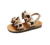 Girls Flat Sandals Size 12 Plain Lace Sandals Slingback Buckle Sandal Wide Fit Open Toe Sandal Non Slip Walking Shoes Elegant Summer Beach Shoes Cute School Shoe Fashion Outdoor Shoe