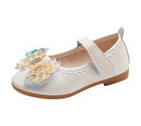 Girls Flat Sandals Summer Dress Shoes For Little Kid/Big Kid Pink Daisy Print Sandal Kids Slippers Pool Slide Toddlers Age 3-6 Summer Indoor Outdoor Summer Autumn (Yellow,11.5)