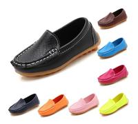 Girls' Flat Shoes Children's Moccasins Boat Shoes Toddler Boys Soft Slip On Loafers Non-Slip Slippers Comfortable First Walking Shoes Casual Shoes Flat Shoes, yellow, 5 UK Child
