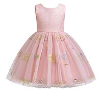 Girls Floral Embroidered Party Dress A-Line Tutu Formal Evening Wear for Wedding Garden Birthday Celebration Spring Summer Outfit #1121
