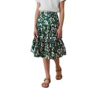 Girls Floral Maxi Skirt Boho Flowy A Line Elastic High Waist Long Swing Skirt Summer Vacation Holiday 8-13Y
