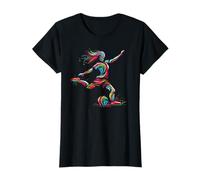 Girls Football, Female Soccer / Football Player. Sporty Kids T-Shirt
