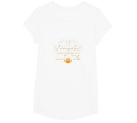 Girls Football Friday Night Lights Game Day Spirit T-Shirt, Girls, White, Small