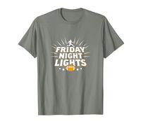 Girls Football Friday Night Lights Game Day Spirit T-Shirt, Men, Olive Heather, S