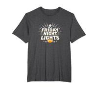 Girls Football Friday Night Lights Game Day Spirit T-Shirt, Men's Big and Tall, Dark Heather Grey, 2X Tall