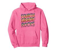 Girls FOURTH GRADE ROCKS First Day Choir Teacher Girls Game Pullover Hoodie