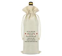 Girls Friendship Gifts Best Friend Wine Bag Gift for Women Inspirational Encouragement Gift for Teen Girls Daughter Niece Christmas Birthday Wedding Gifts for BFF Bestie Sister Decor Wine Bottle Bag