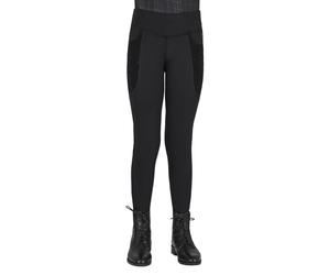 Girls' full grip riding leggings QHP Zahra