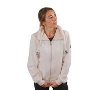 Girl's full-zip hooded riding sweatshirt Pénélope Laponia Blanc Junior