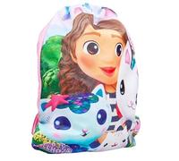 Girls Gabby's Dollhouse Cats School Sports Gym Trainer Travel PE Drawstring Bag
