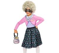 Rubies Official David Walliams Gangsta Granny Costume, Kids Fancy Dress, Size 7-8 Years