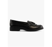 Girl's GEOX JR AGATA Girls Moccasin Tassel School Shoes Black