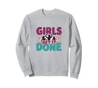 Girls Get It Done: Empowering Female Achievers Sweatshirt, Adult Unisex, Heather Grey, XL