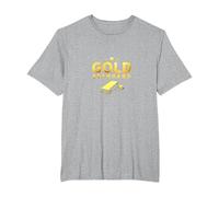 Girls Gold Standard: Luxury Shine Star Design T-Shirt, Men's Big and Tall, Heather Grey, 5X Tall