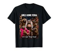 Girls Gone Feral One Last Trash Bash Raccoon Bachelorette Value Graphic T-Shirt