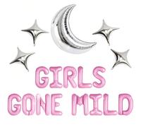 Girls Gone Mild Bachelorette Party Decorations Girls SlumbeParty Balloon Decorations Sleepover Bachelorette Party Photo Backdrop