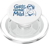 Girls Gone Mild Funny Quote Minimalist Line Art Design PopSockets PopGrip for MagSafe