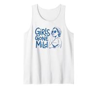 Girls Gone Mild Funny Quote Minimalist Line Art Design Tank Top