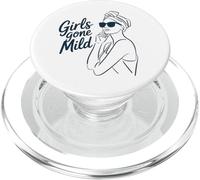 Girls Gone Mild Soft Sass Feminine Line Art Design PopSockets PopGrip for MagSafe