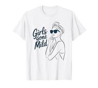 Girls Gone Mild Soft Sass Feminine Line Art Design T-Shirt