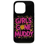 Girls Gone Muddy Mudding Princess Running Team Mud Run Woman Case for iPhone 13 Pro