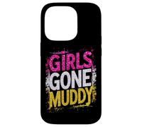 Girls Gone Muddy Mudding Princess Running Team Mud Run Woman Case for iPhone 14 Pro