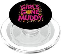 Girls Gone Muddy Mudding Princess Running Team Mud Run Woman PopSockets PopGrip for MagSafe