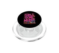 Girls Gone Muddy Mudding Princess Running Team Mud Run Woman PopSockets PopGrip for MagSafe