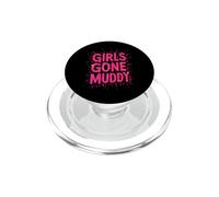 Girls Gone Muddy Mudding Princess Running Team Mud Run Woman PopSockets PopGrip for MagSafe