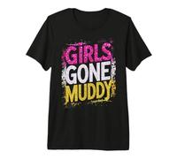 Girls Gone Muddy Mudding Princess Running Team Mud Run Woman Premium T-Shirt