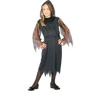 Girls Gothic Lace Vampiress Halloween Costume | Medium (Ages 5-7 yrs H132cm)