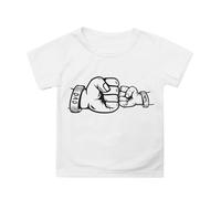 Girls Graphic Print Short Sleeve T-Shirt Casual Comfortable Top for Everyday Wear School Outfit Spring Summer Tee (4-White, 4-5 Years)