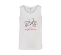 Girls' graphic print tank top CMP Blanc 3 years