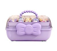 Girl's Hair Accessory Organizer - Three-Layer Storage Box With Handle