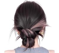 Girls Hair Bun Claw Wigs Hair Extensions Casual Hairpiece For Holiday Photography Elegant Ponytail Extensions Highlighted Synthetic Bun Clip