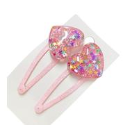 Girls Hair Clip Glittering Women Kid Hairgrips Adorkable Headdress Barrettes Heart Shape Sweet 2000s Girls Hairpins Baby Hair Clip