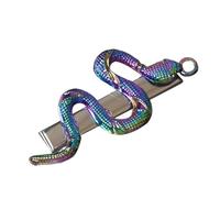 Girls Hair Clip Snake Women Children Hair Grip Colorful Headwear Barrette Snake Shape Sweet 2000s Girl Hairpin Snake Rock Hair Clip