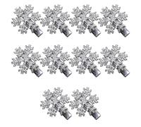 Girls Hair Clips Snowflake Glitter Hairpin Crystal Jewelry Ornament Headdress Snowflake Shape Hair Clip