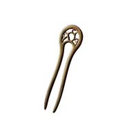 Girls Hair Sticks U-shape Hairpin Clips Handmade Coiled Wooden Hair Fork Sticks Retro Dress Headdress Headpieces(Color-10)