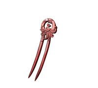 Girls Hair Sticks U-shape Hairpin Clips Handmade Coiled Wooden Hair Fork Sticks Retro Dress Headdress Headpieces(Color 1)