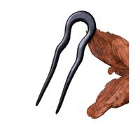 Girls Hair Sticks U-shape Hairpin Clips Handmade Coiled Wooden Hair Fork Sticks Retro Dress Headdress Headpieces(Color-17)