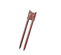 Girls Hair Sticks U-shape Hairpin Clips Handmade Coiled Wooden Hair Fork Sticks Retro Dress Headdress Headpieces(Color 3)