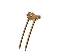 Girls Hair Sticks U-shape Hairpin Clips Handmade Coiled Wooden Hair Fork Sticks Retro Dress Headdress Headpieces(Color 5)