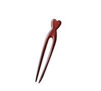 Girls Hair Sticks U-shape Hairpin Clips Handmade Coiled Wooden Hair Fork Sticks Retro Dress Headdress Headpieces(Color-16)