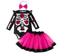 Girls Halloween Costume Kids Toddler Baby Girl Dress Vampire for Pumpkin Bat Print Fancy Movie Character Costumes Spooky