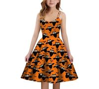 Girls Halloween Costume Kids Toddler Baby Girl Dress Witch Devil/Bat/Pumpkin/Clown Scary Clown Outfit Clothes Carnival Party