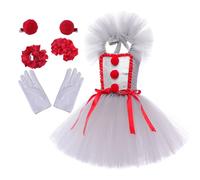 Girls Halloween Costume - Little Girl Halloween Costumes with Hairpins - Soft Funny Tutu Dress for Cosplay Role Play Toddler Festival Cheerleader Photography Birthday Parties Play Family