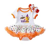 Girls Halloween Costume Outfit Girl Vampire for Kids Pumpkin Bat Print Dress and Movie Character Costumes Age 5-10 Years