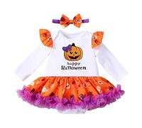 Girls Halloween Costume Party Fancy Dress up Outfit Clothes Costumes for Pirate Theme Zombie Fairy Long Sleeve Pumpkin Ombre Witch